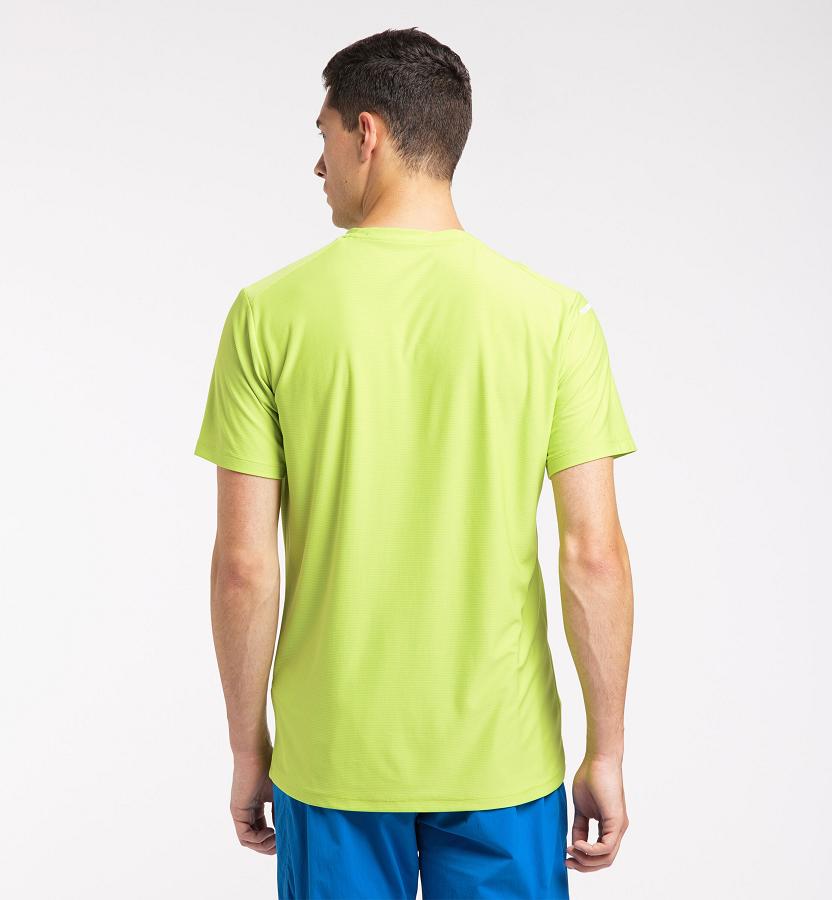 Haglöfs Mens L.I.M Tech T-Shirt Light Green New Zealand 70946KMQX